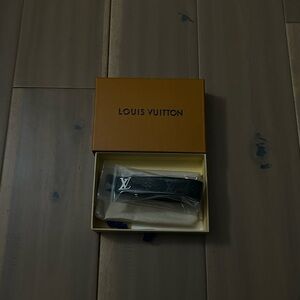 Louis Vuitton Black Leather Belt